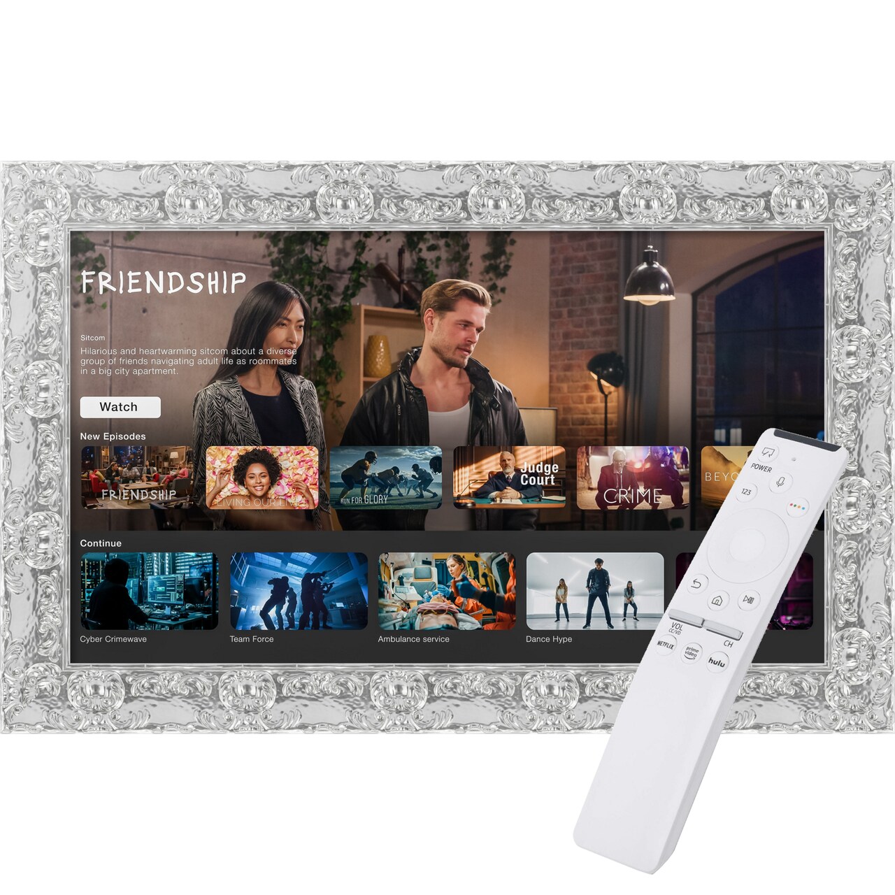 The Samsung Frame TV TV Frame, Ornate Frame TV (Fits 2021-2025 Models)